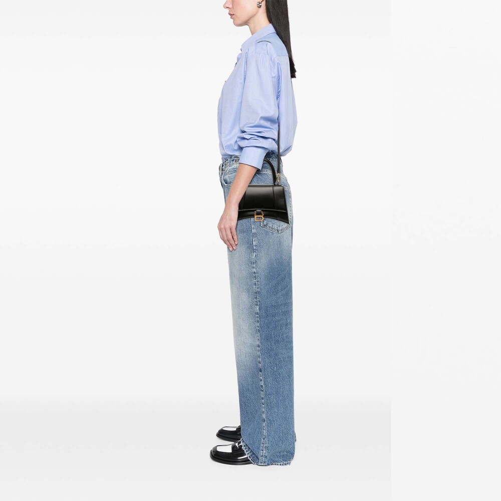 Pre-Loved Balenciaga Small Shiny Box Calfskin Hourglass Top Handle Bag - Picture 10 of 11